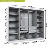 Guarda Roupa Casal 8 Portas: Mais Espaço e Elegância - imagem 2