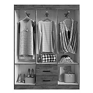 Guarda-Roupa Casal Sidney 6 Portas: Espaço e Elegância - imagem 2