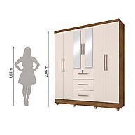 Guarda Roupa Casal Tókio: Espaço e Elegância - imagem 2
