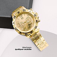 Relógio Masculino Dourado: Estilo e Elegância - imagem 2