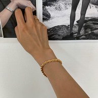 Pulseira de Aço Inox Torcida: Estilo e Elegância - imagem 2
