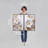 Quadro Floral 2 Telas: Harmonia e Elegância - imagem 2