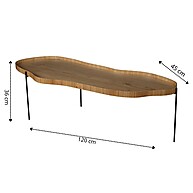 Mesa de Centro Lotus: Design Orgânico e Elegância - imagem 2