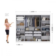 Guarda Roupa Casal Paris: 8 Portas e Elegância - imagem 2
