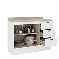 Balcão de Cozinha Milla 120cm: Praticidade e Elegância - imagem 2