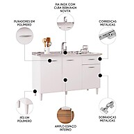 Balcão de Cozinha 120cm Inox: Praticidade e Elegância - imagem 2