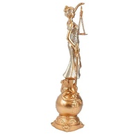 Dama da Justiça com Globo Rosê 41cm - Decore com Simbolismo e Elegância - imagem 4
