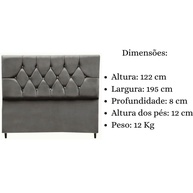 Cabeceira King Estofada Geovana: Suede e Elegância - imagem 2
