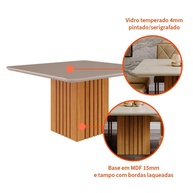 Mesa de Jantar 130cm: Vidro e Elegância! - imagem 2