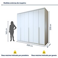Guarda-Roupa Casal Alonzo: Espaço & Elegância! - imagem 2