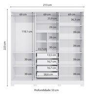 Guarda-Roupa Casal Branco Kappesberg: Espaço & Elegância - imagem 2