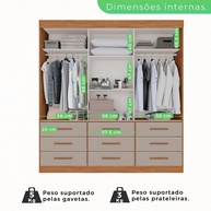 Guarda Roupa Casal Luana: Espaço & Elegância - imagem 2