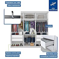 Guarda Roupa Casal Pearl: Espaço & Elegância - imagem 2