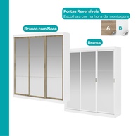 Guarda Roupa Casal Branco 3 Portas: Espaço & Elegância - imagem 2