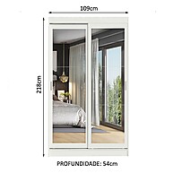 Guarda-Roupa Solteiro Branco Tokio: Espaço & Elegância - imagem 2