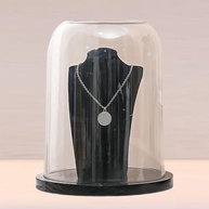 Vitrine Cúpula de Vidro Transparente 26x31cm: Exponha Joias e Tesouros com Elegância - imagem 5