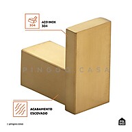 Acessórios Banheiro Dourado: 4 Peças Inox Elegância - imagem 2
