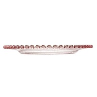 Lyor Prato Raso de Cristal Coração 28cm Transparente/Rosa - Elegância e Charme para sua Mesa - imagem 4