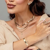 Choker Raios Folheada a Ouro 18k Piuka: Elegância! - imagem 2