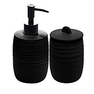 Conjunto Banheiro Cerâmica Duna Preto: Elegância! - imagem 2