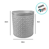 Lata de Metal Rosa Texturizada Rizzo – Elegância! - imagem 2