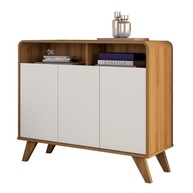 Aparador Retrô 3 Portas Nature Off White - Design Elegante e Iluminado - imagem 4