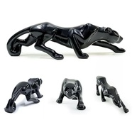 Estatueta Pantera Negra em Cerâmica - Onça Jaguar 63cm | Decoração Elegante e Feroz - imagem 5