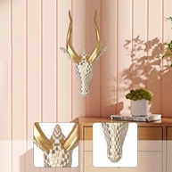 Cabeça de Antílope em Resina - Decoração de Parede Moderna e Elegante - imagem 3