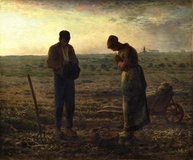 Tela Canvas Angelus de Jean-François Millet 50x60cm - Arte de Qualidade para Decoração Elegante - imagem 1