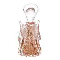 Anjo de Vidro Dourado 7x7x15cm - Figura Decorativa Wolff Italy com Brilho Elegante - imagem 2