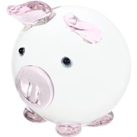 Ornamento de Porco de Cristal Veemoon - Estatueta de Vidro Soprado à Mão para Decoração Elegante - imagem 2