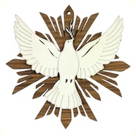 Enfeite Divino Espírito Santo em MDF - Decoração Espiritual Elegante - imagem 1