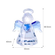 Estatueta de Anjo de Cristal - Decoração de Natal Elegante e Brilhante - imagem 3
