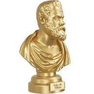 Estátua Busto de Tales de Mileto - Filósofo Grego em Ouro (Design Elegante) - imagem 5