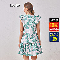 Vestido Floral Babado Lovito: Boho e Elegante - imagem 2