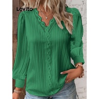 Blusa Feminina Lovito com Renda: Casual e Elegante - imagem 2