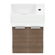 Gabinete Saveiro Celite: Banheiro Compacto e Elegante - imagem 2