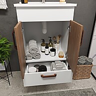 Gabinete de Banheiro Málaga: Compacto e Elegante - imagem 2