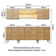 Cozinha Madesa Emilly Fire: Completa e Elegante - imagem 2