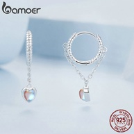 Brincos de Prata Bamoer: Coração Delicado e Elegante - imagem 2