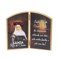 Capelinha de Santa Rita em Madeira - Decoração Religiosa Elegante e Duradoura - imagem 1