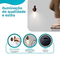 Arandela de Parede: Iluminação Sem Fio e Elegante - imagem 2