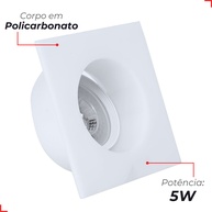 Spot LED Embutir 5W: Iluminação Neutra e Elegante - imagem 2