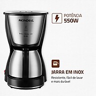 Cafeteira Mondial Dolce Arome 15 Xícaras: Potente e Elegante - imagem 2