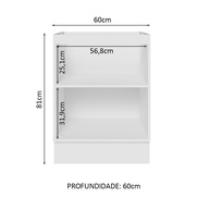 Balcão de Cozinha Madesa Lux 60cm: Prático e Elegante - imagem 2