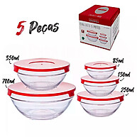 Kit com 5 Potes de Vidro para Alimentos – Armazenamento Prático e Elegante - imagem 2