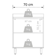 Balcão Cozinha 0,70m Top Class: Prático e Elegante! - imagem 2