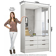 Guarda-Roupa Sevilha com Espelho: Prático e Elegante - imagem 2