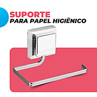 Suporte Papel Higiênico Sem Furo: Prático e Elegante! - imagem 2