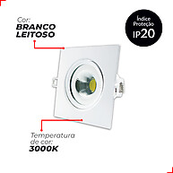Spot LED Embutir 5W: Iluminação Quente e Elegante - imagem 1